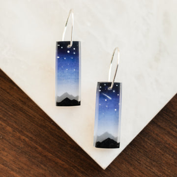 Blue Ridge Painted Earrings