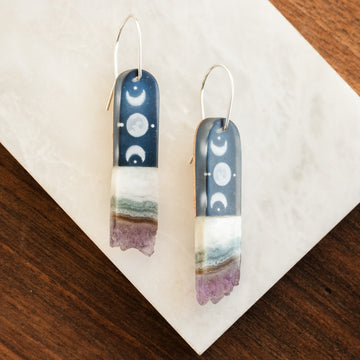 Moons Crystal Earrings