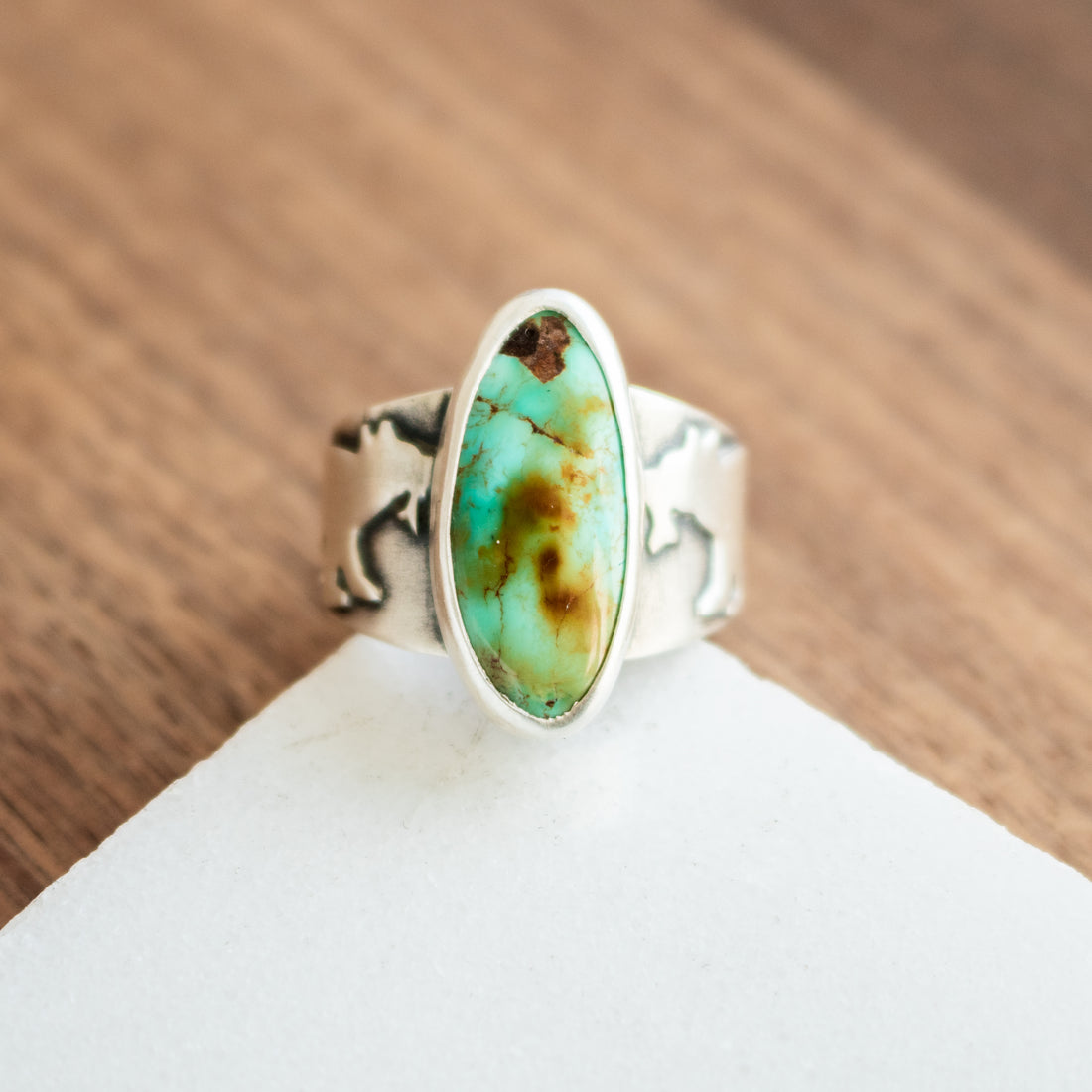 Size 9-9.25 | Royston Turquoise River Bears Ring