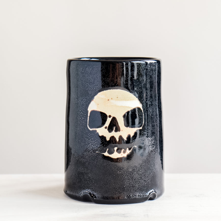 Single Black Skull Mug