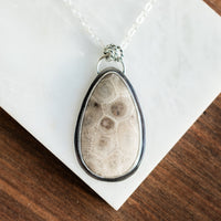 Petoskey Teardrop Necklace