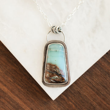 Ocean Picture Stone Necklace