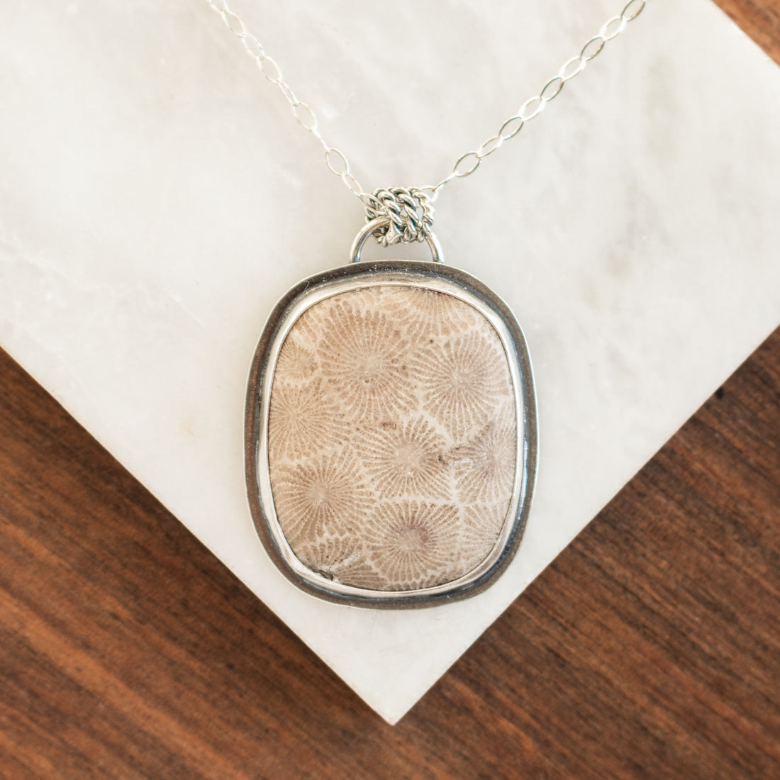 Petoskey Square Necklace