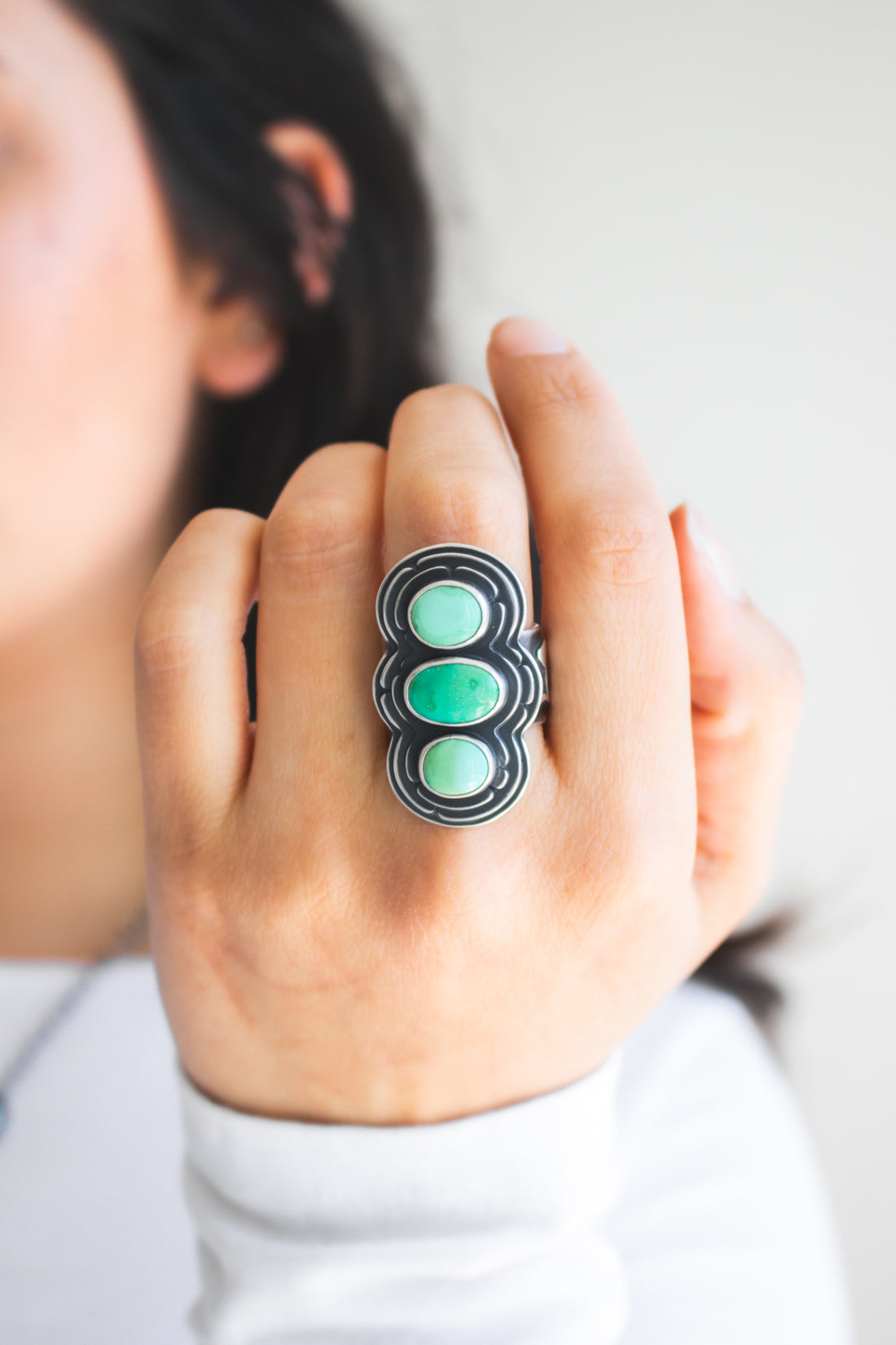 Size 9 | Emerald Valley Turquoise Jackrabbit Ring