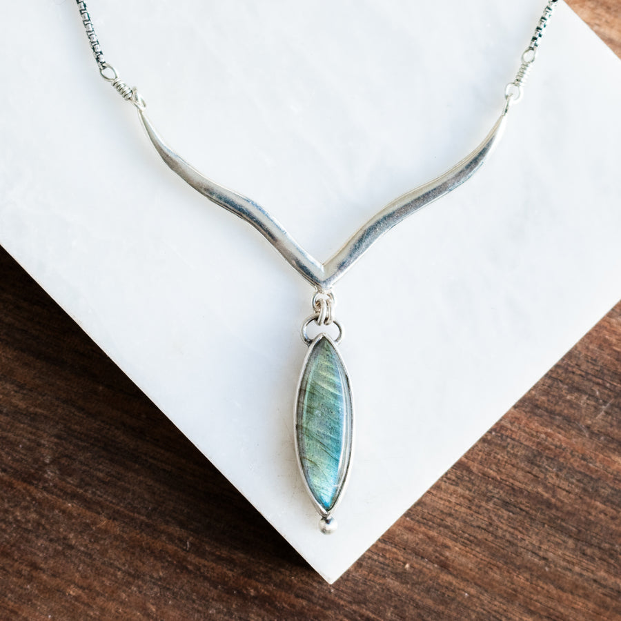 Labradorite Arabesque Necklace