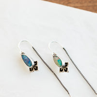 Ethiopian Opal Threader Earrings