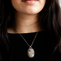 Large Petoskey Oval Necklace