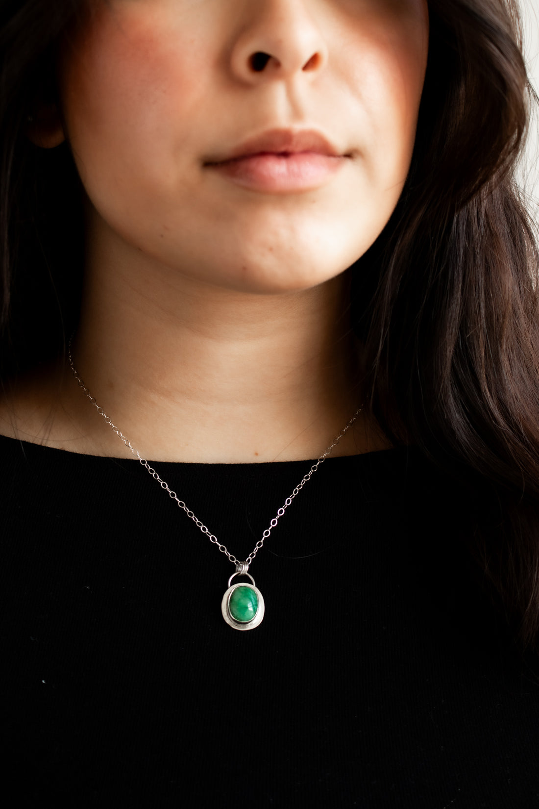 Rustic Emerald Necklace