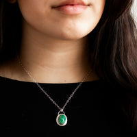Rustic Emerald Necklace