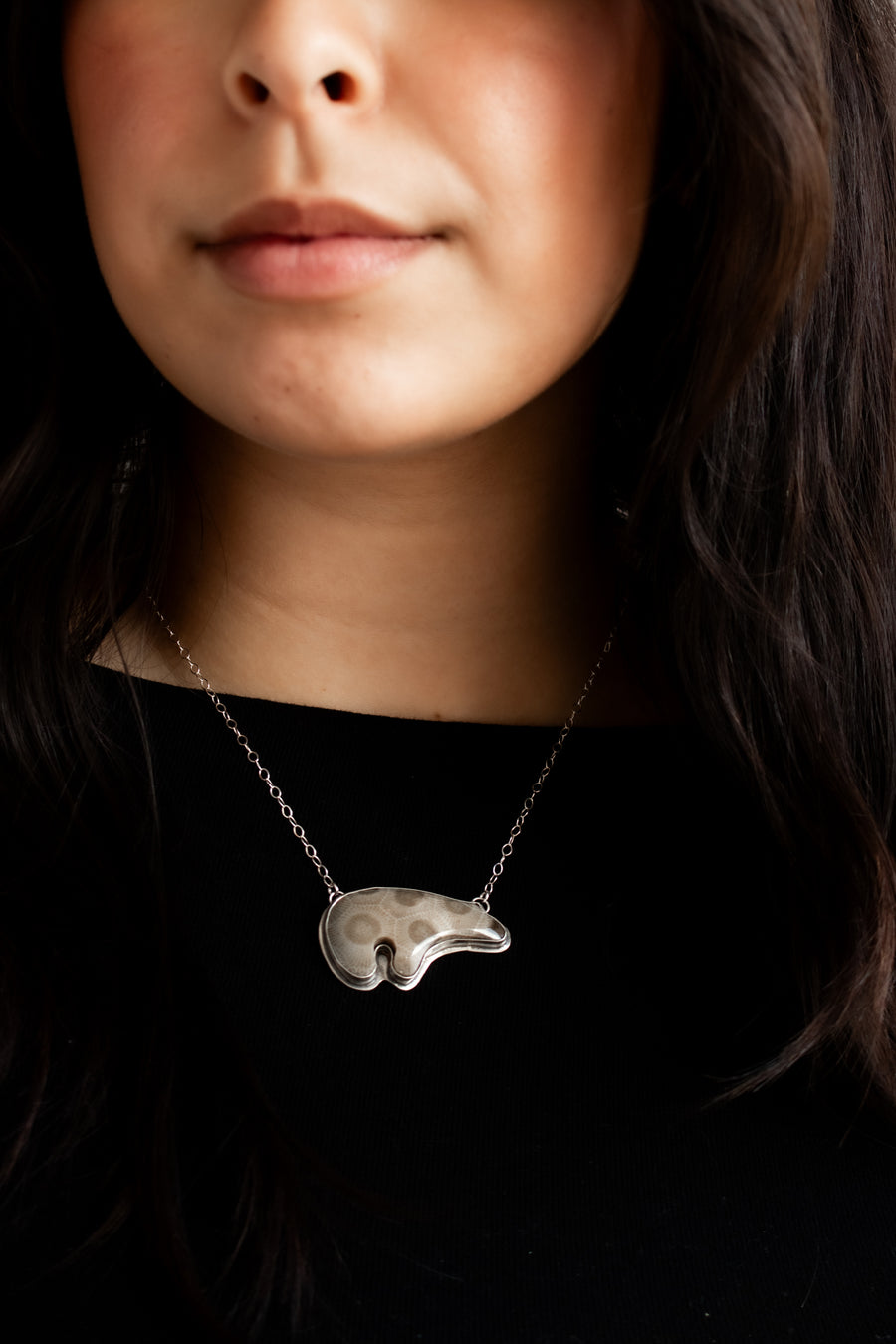 Petoskey Bear Necklace no.1
