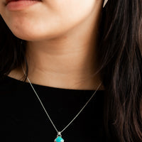 Square Turquoise Necklace