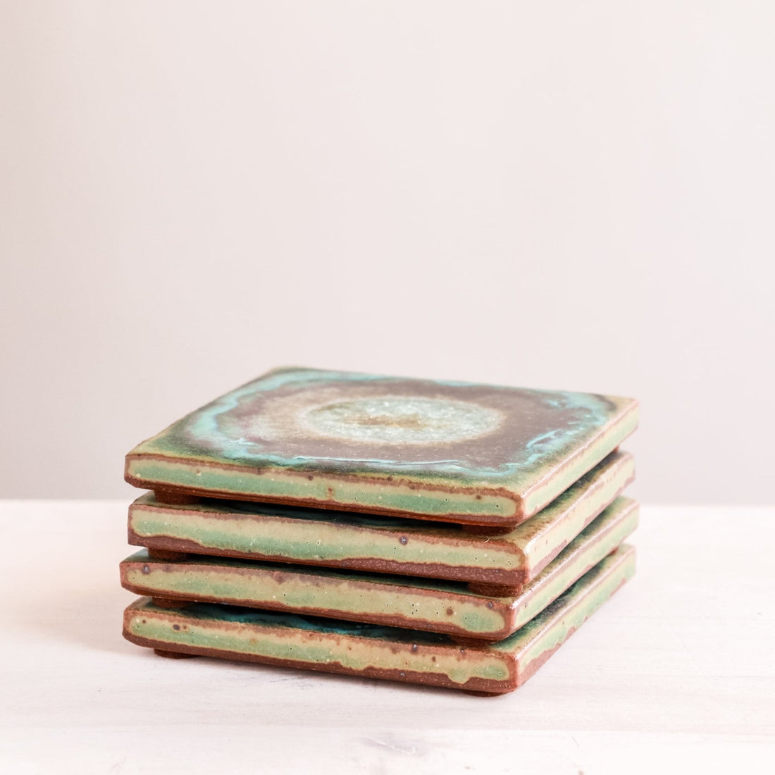 Set of 4 Coasters | Green