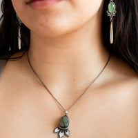 Mint Kyanite Meraki Dangle Earrings no.1