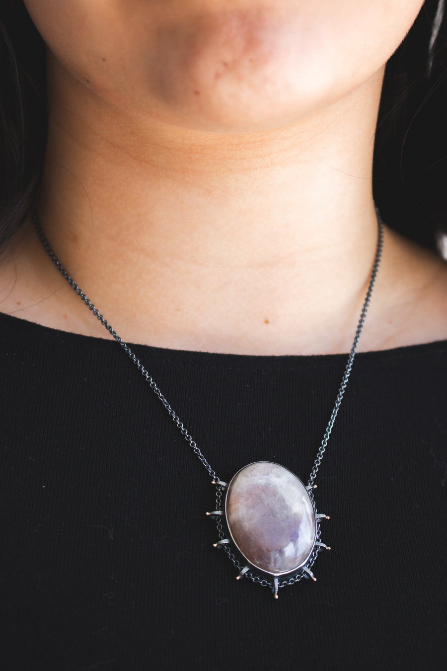 Belomorite Oval Necklace