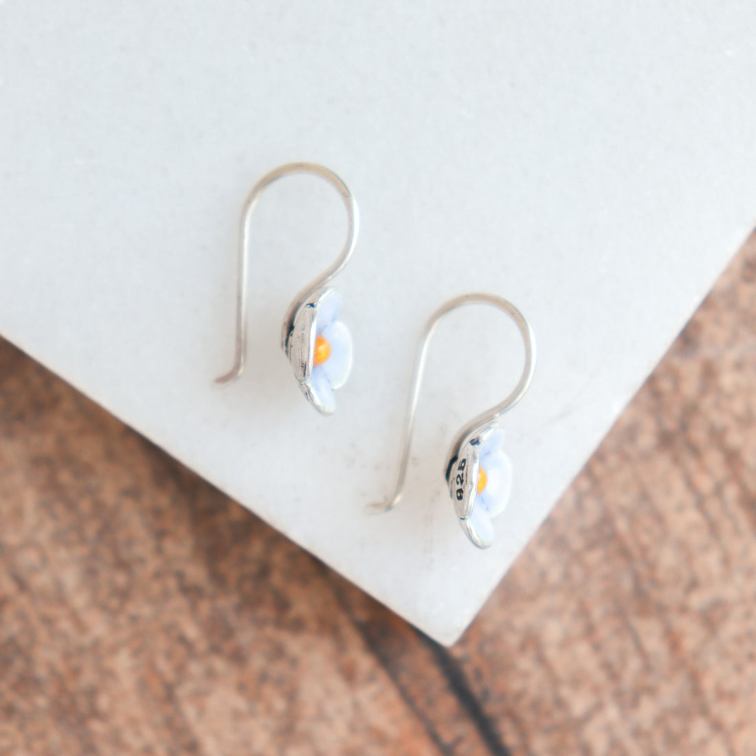 Periwinkle Mini Flower Earrings