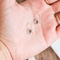 Periwinkle Mini Flower Earrings