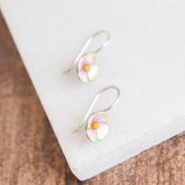 Pink/Yellow Mini Flower Earrings