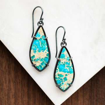 Sea Sediment Jasper Earrings