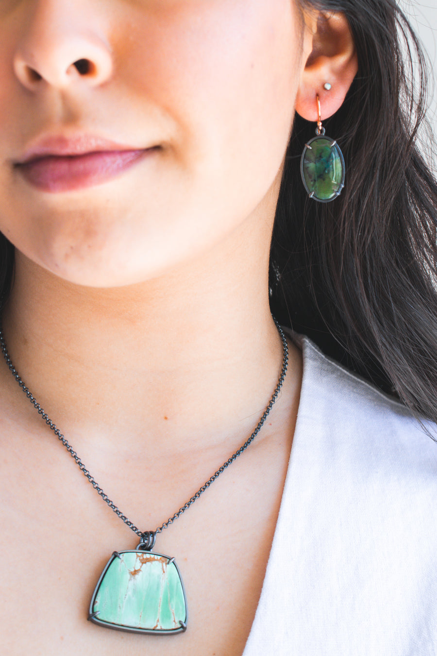 Large Variscite Necklace
