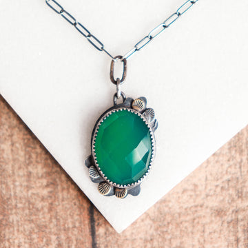 Green Onyx Forest Floor Necklace no.1