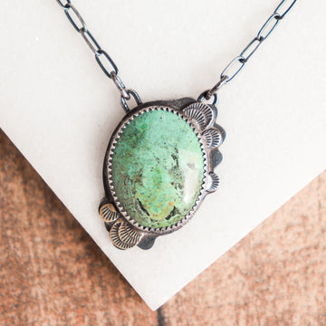 Turquoise Forest Floor Necklace no.3