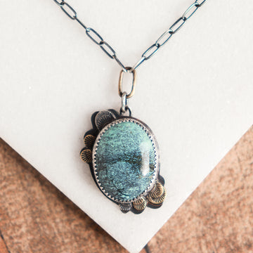 Turquoise Forest Floor Necklace no.4