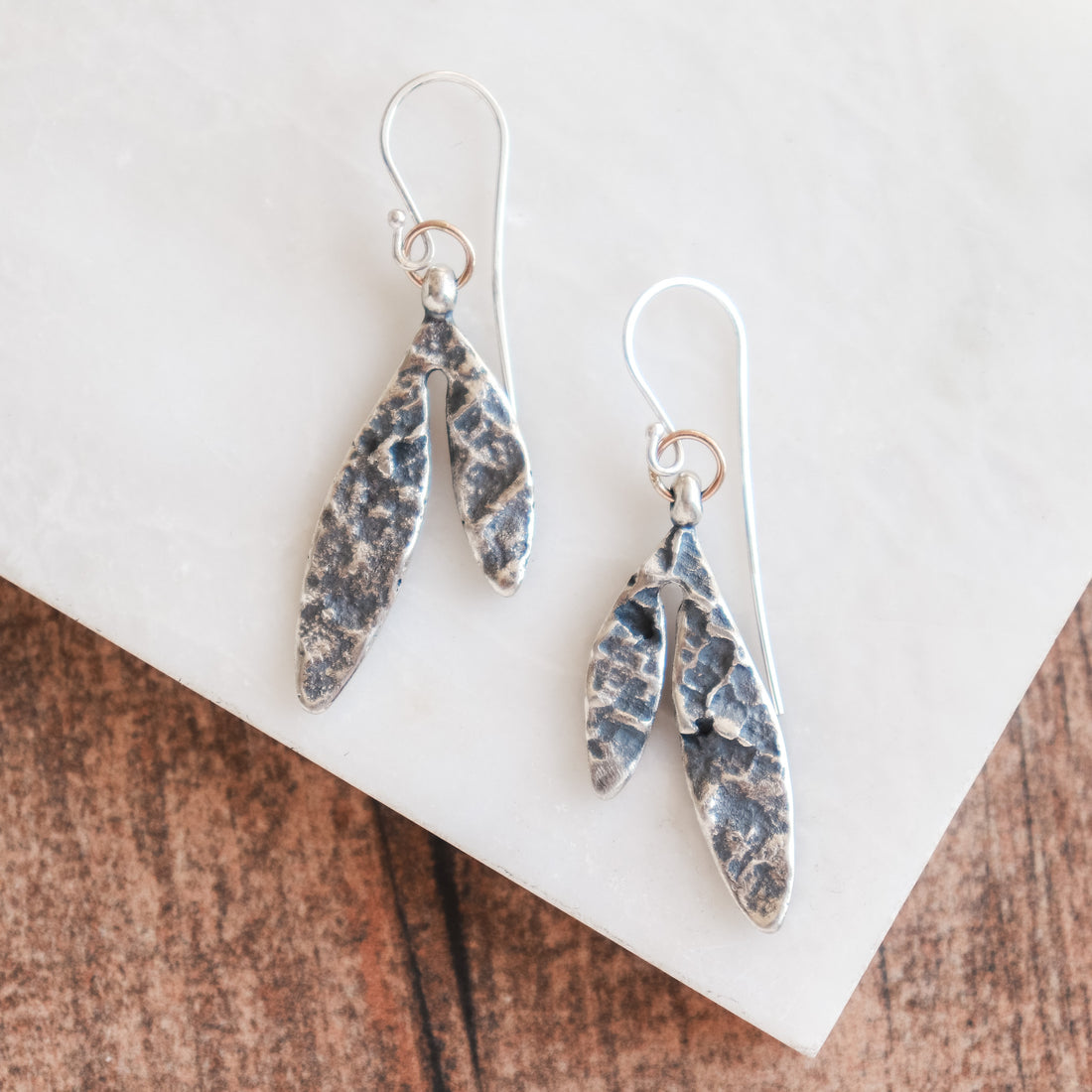 14k Medium Lunar Sprout Earrings