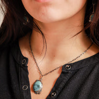 Turquoise Forest Floor Necklace no.4