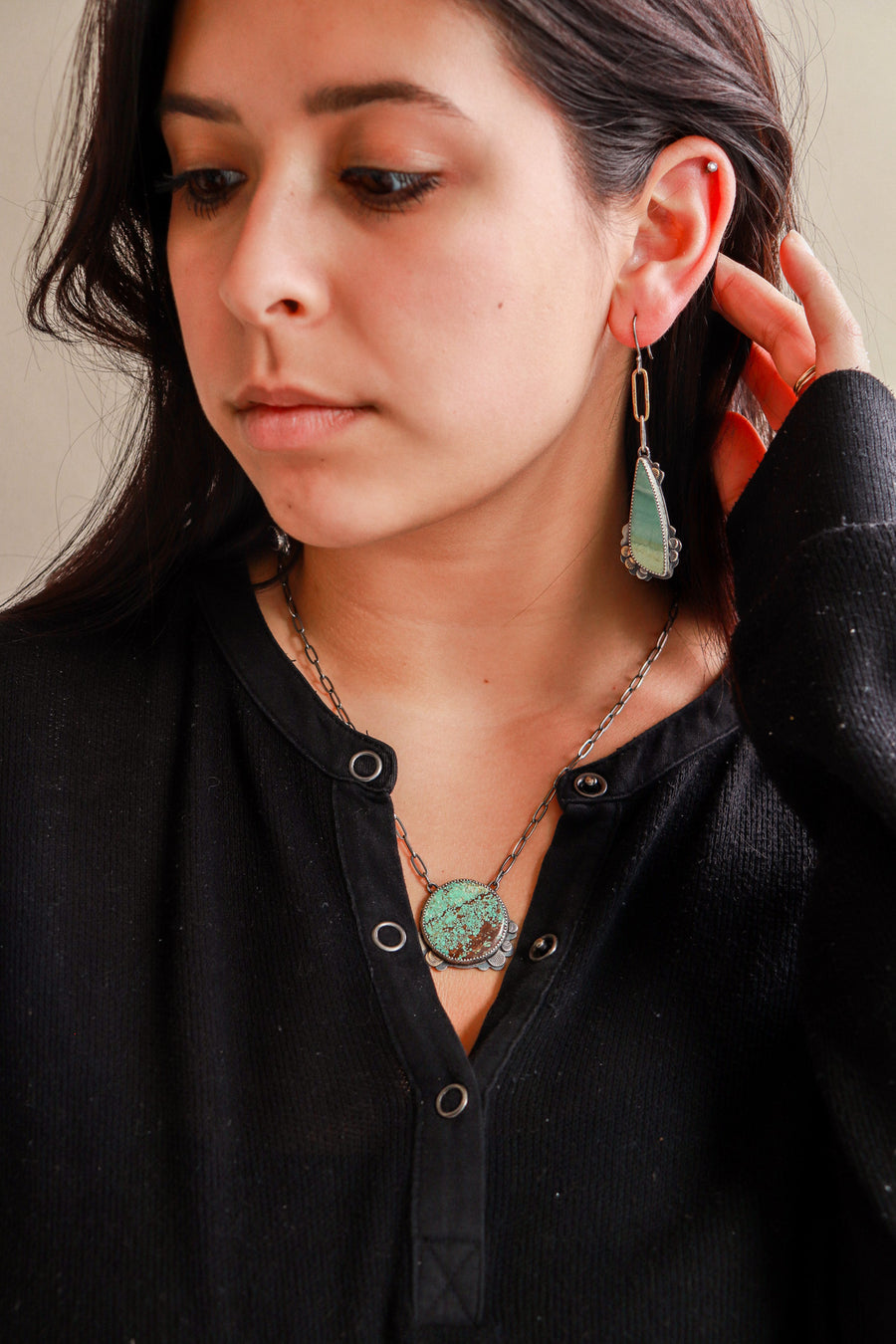 Turquoise Forest Floor Necklace no.5