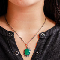 Green Onyx Forest Floor Necklace no.1