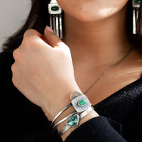 Lucin Variscite Triangle Cuff