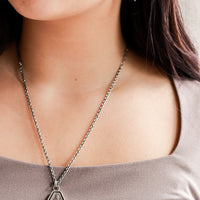 Kyanite & Fern Pendant Necklace