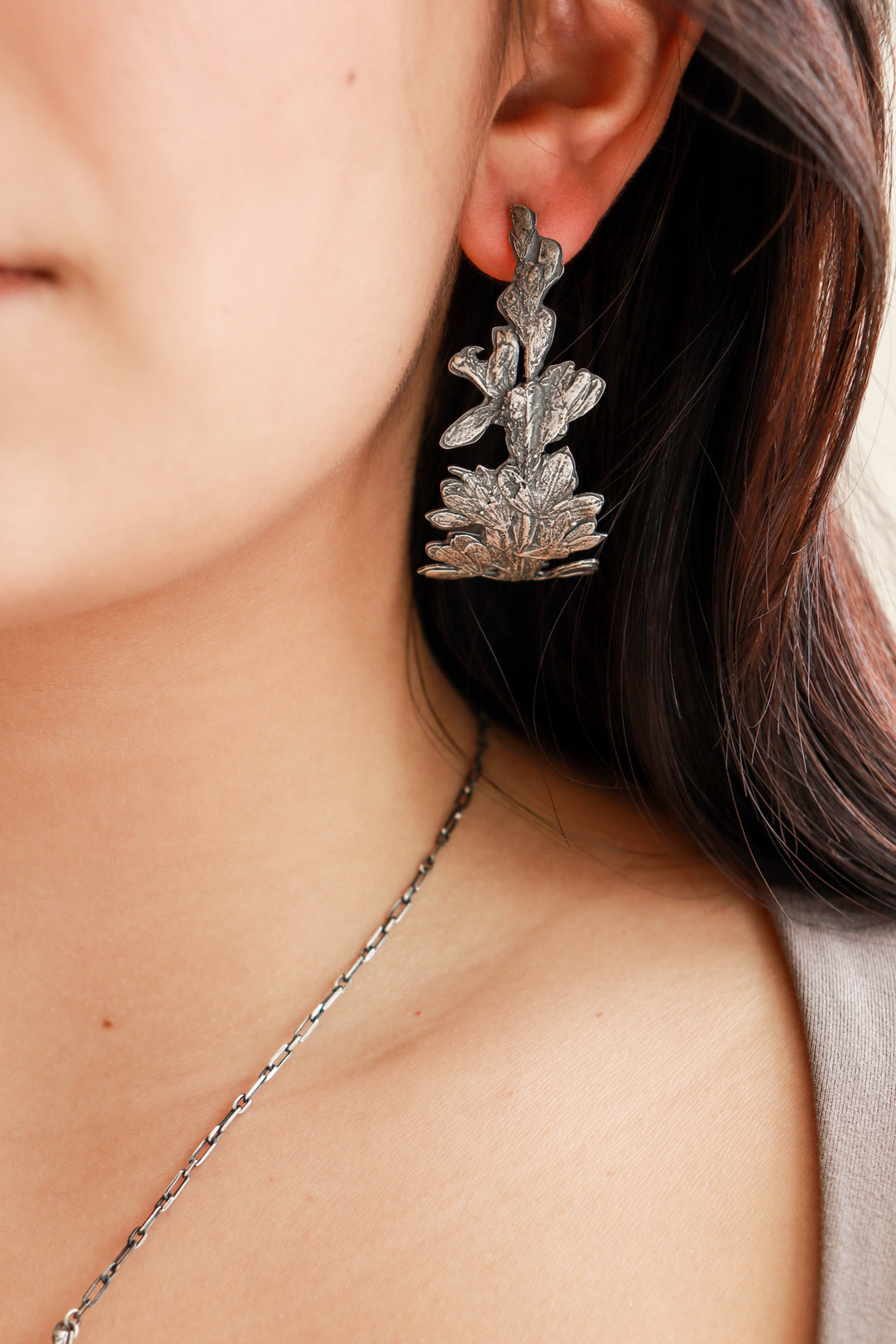 Botanical Hoop Earrings