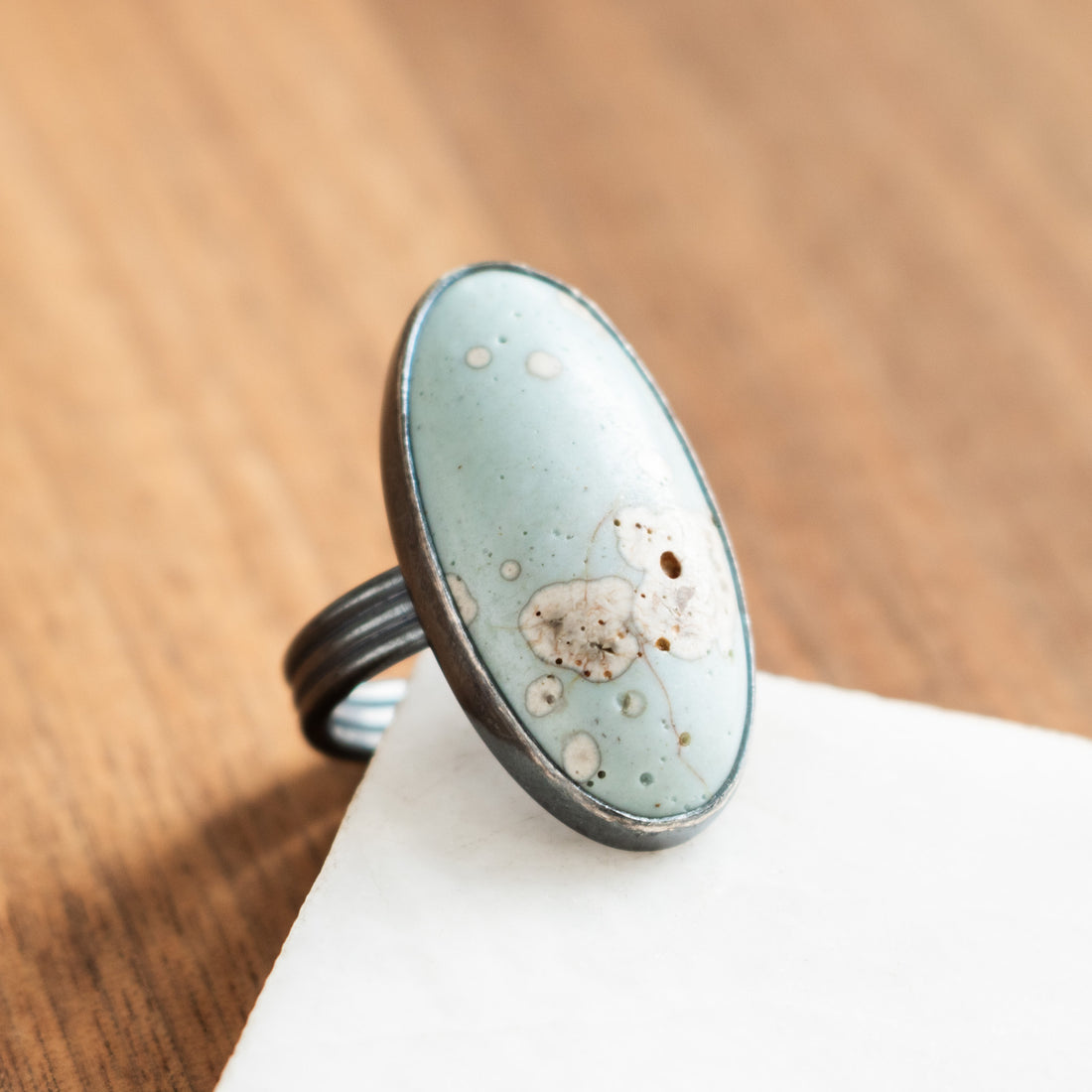 Size 8 | Leland Blue Ring - The Artisan's Bench