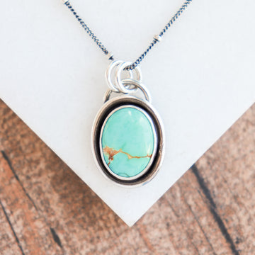 Royston Turquoise Shadow Box Necklace