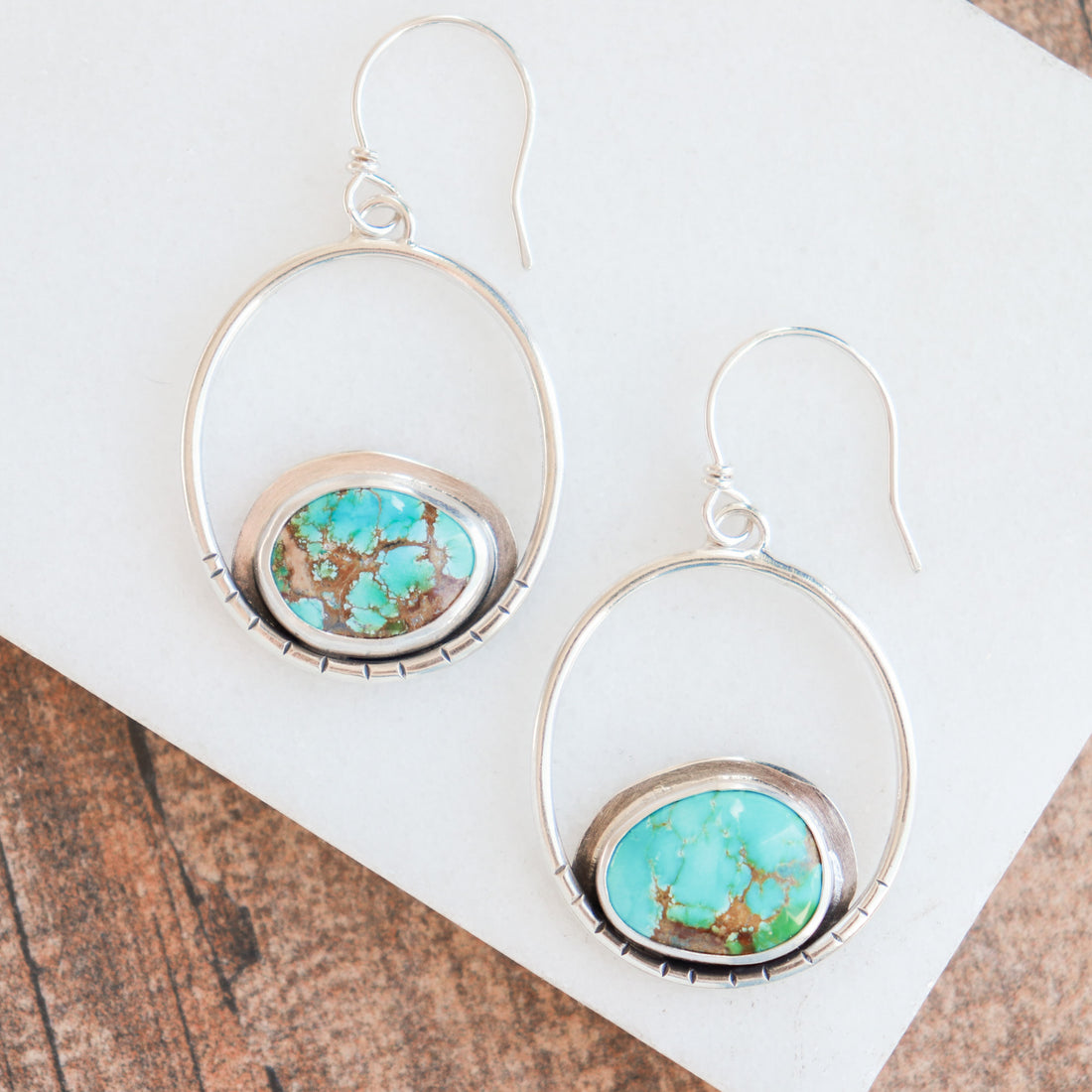 Turquoise Sierra Bella Hoop Earrings no.2