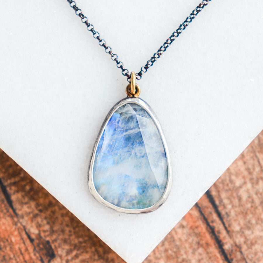 Rainbow Moonstone Necklace