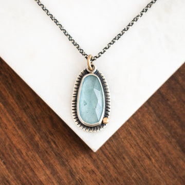 Aquamarine 14k Necklace