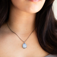 Rainbow Moonstone 14k Necklace