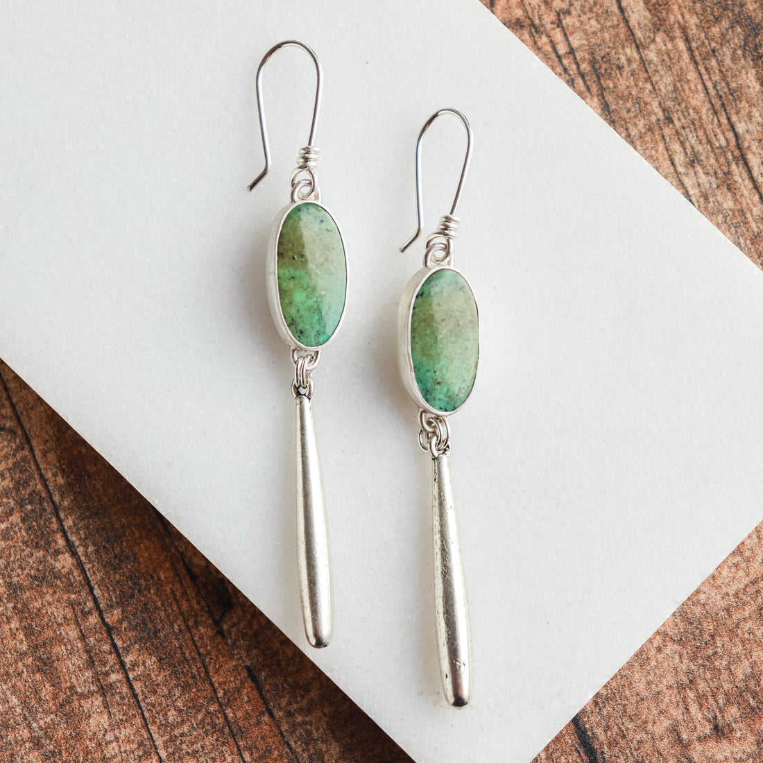 Turquoise Meraki Dangle Earrings no.2