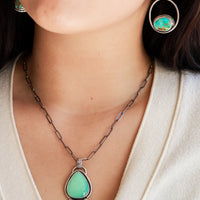 Kingman Turquoise + Variscite Totem Necklace