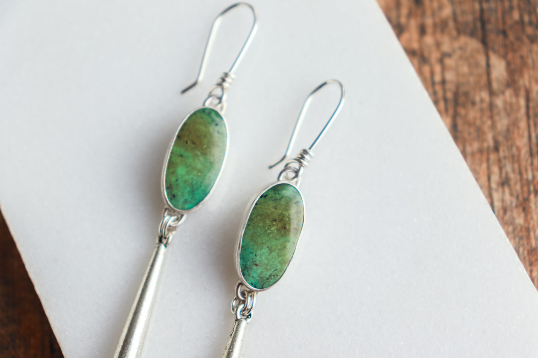 Turquoise Meraki Dangle Earrings no.2