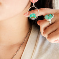 Turquoise Sierra Bella Hoop Earrings no.2