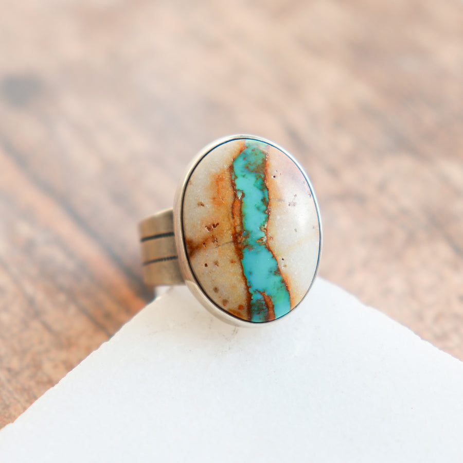 Size 6.25 | Royston Ribbon Turquoise Ring