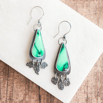 Variscite Teardrop Earrings