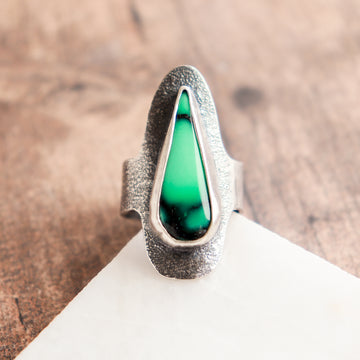 Size 9 | Variscite Teardrop Oblong Ring