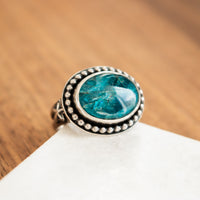 Size 7.5 | Blue Apatite Celestial Ring