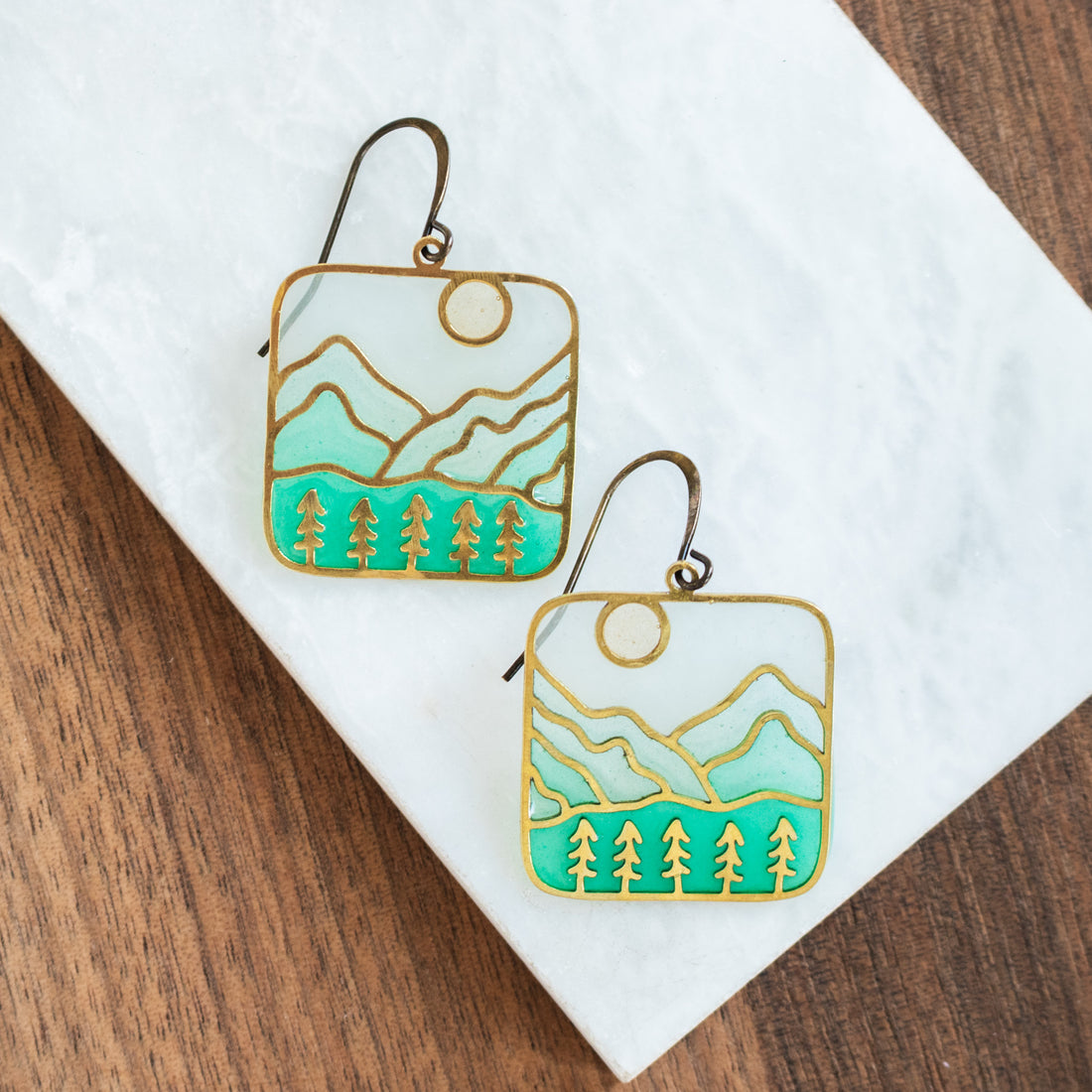 Doodle Stained Glass Earrings