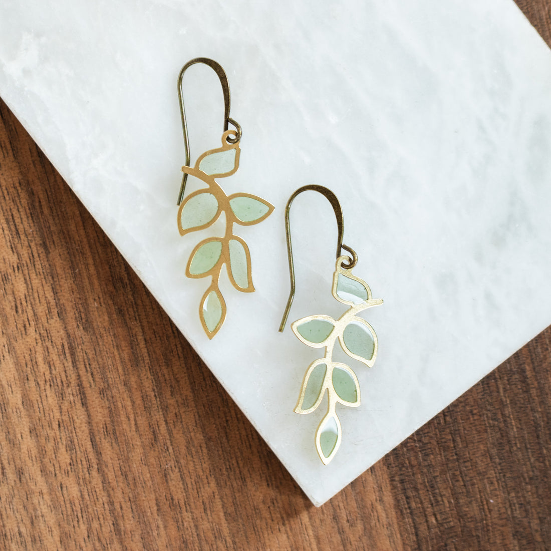 Senecio Stained Glass Earrings