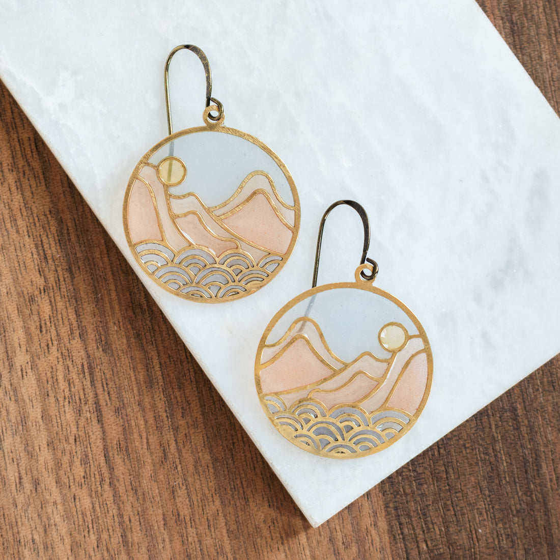 Sea to Summit Stained Glass Earrings